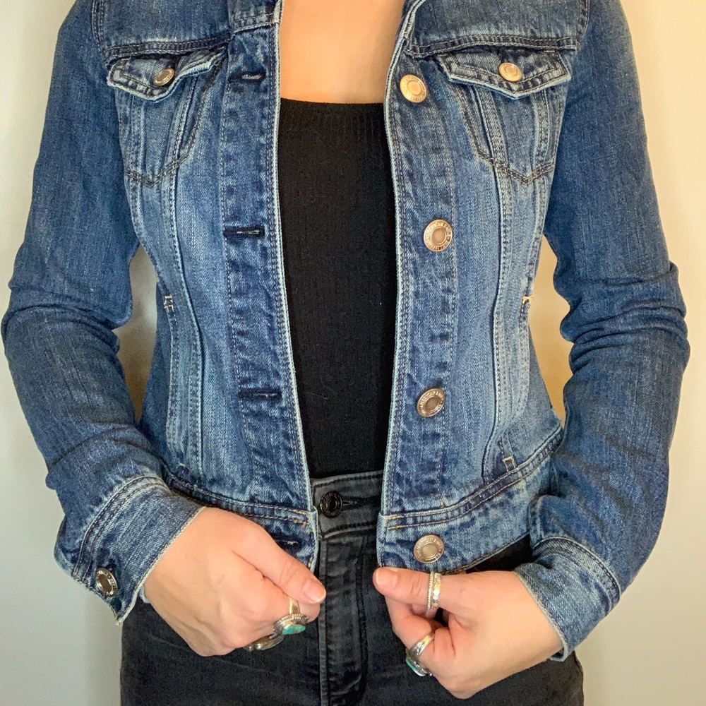 American Eagle Extra Small Jean Jacket - Great Co… - image 2